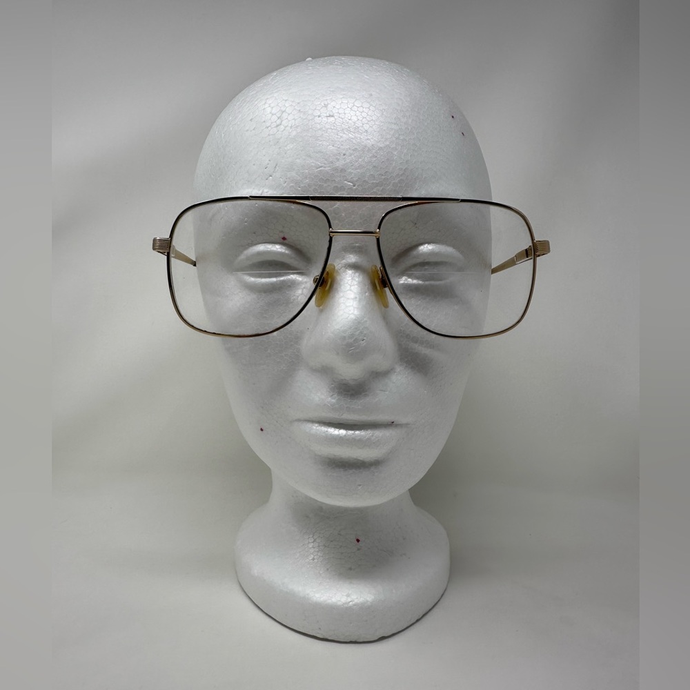 Vintage Pierre Cardin Retro 80's Aviator Glasses Gold Color
